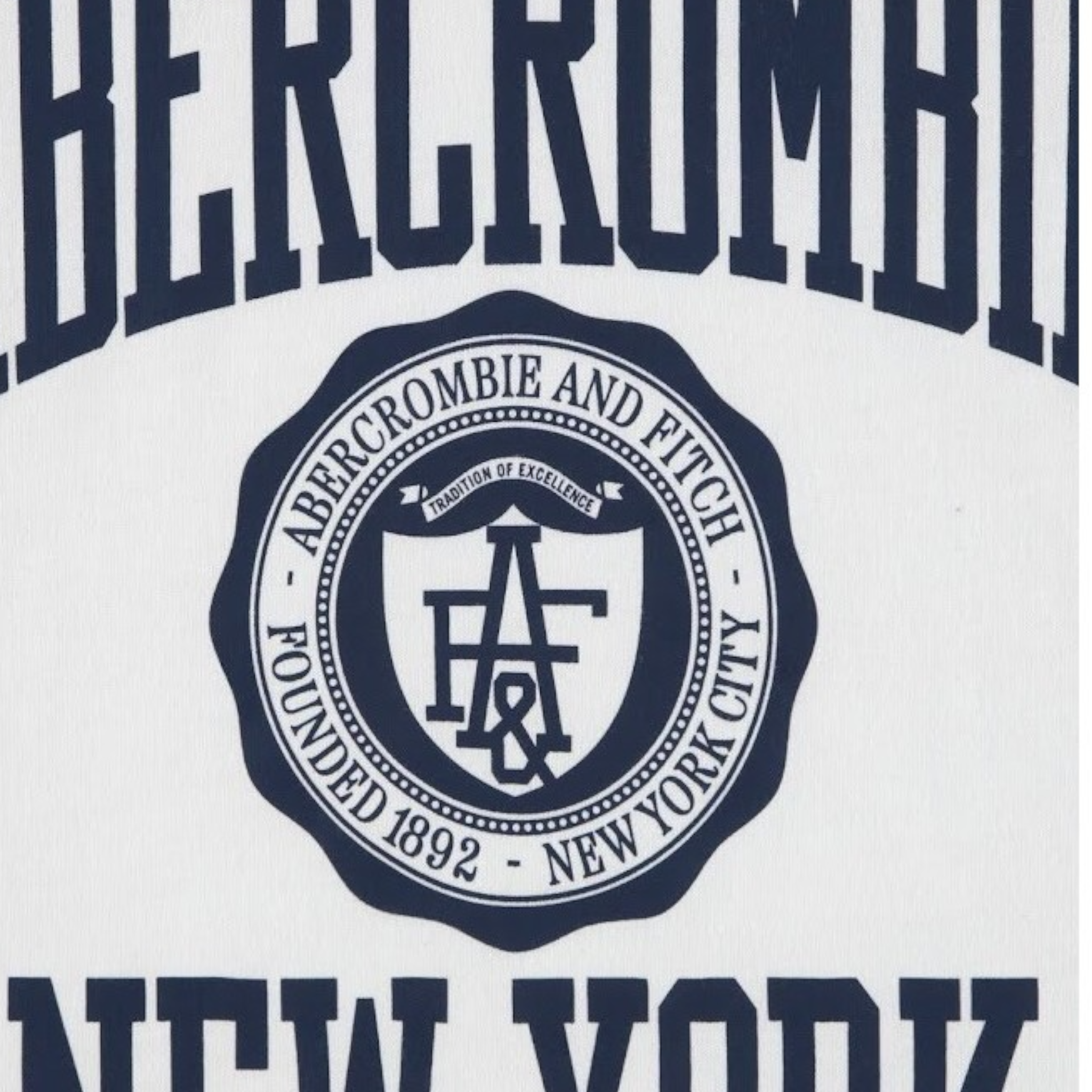 Abercrombie Kids T-Shirt tinta unita con Stampa Bianco per Bambino 93AJ92 BIANCO ABERCROMBIE KIDS 