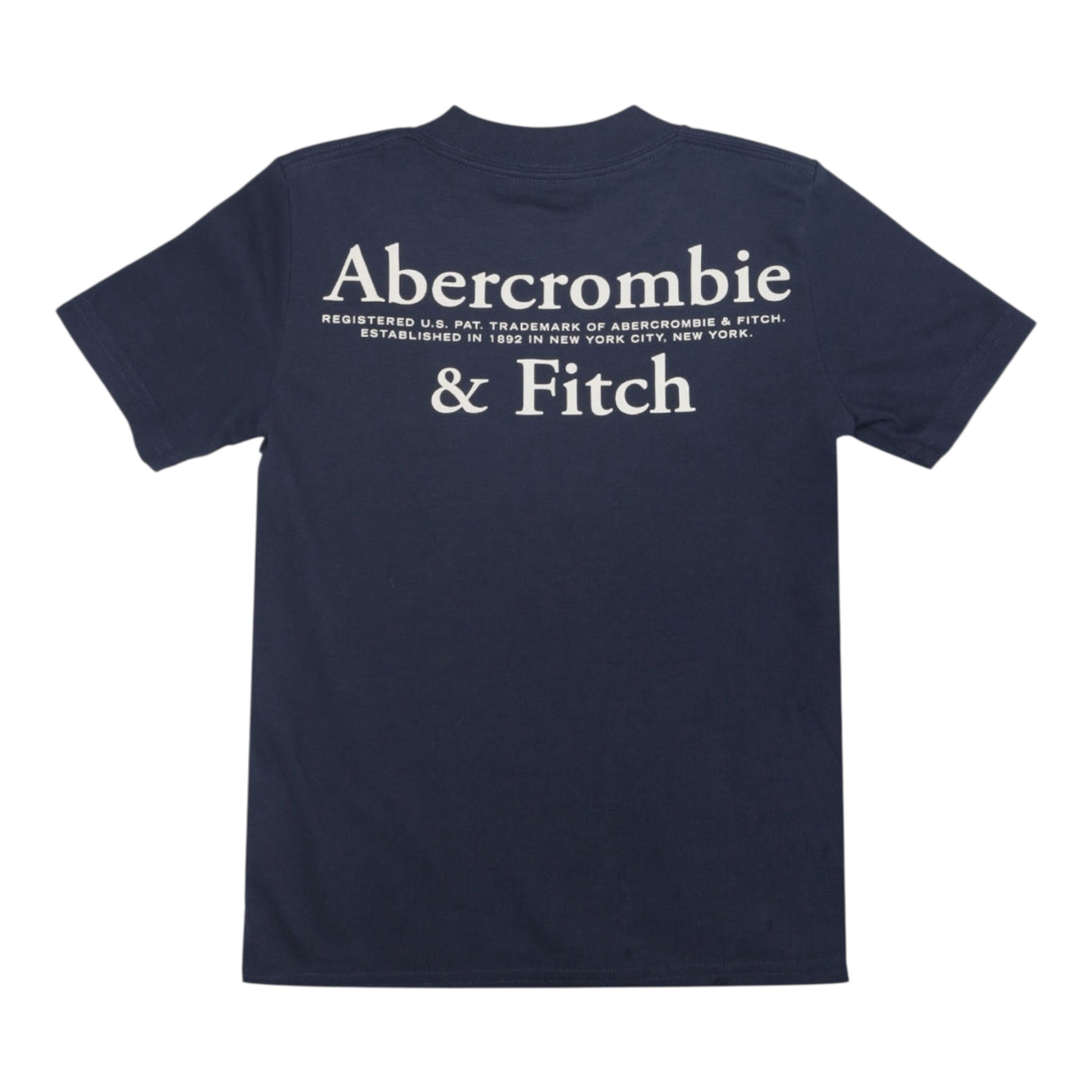 Abercrombie Kids T-Shirt tinta unita con Stampa Blu per Bambino 93AJ93 BLU ABERCROMBIE KIDS 