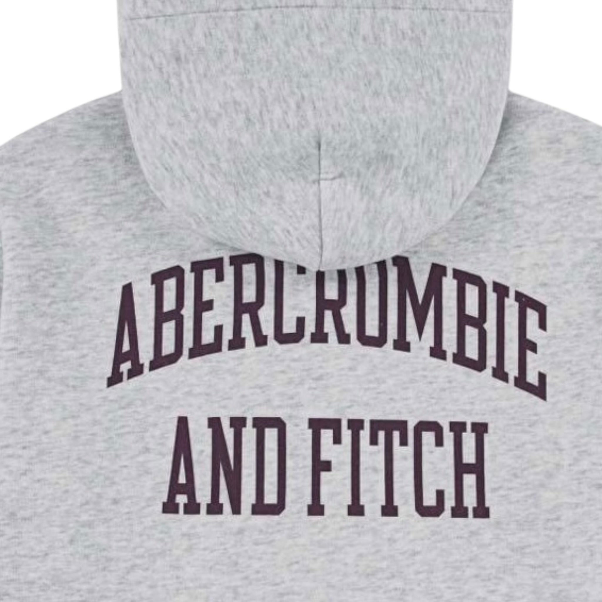 Abercrombie Kids Felpa tinta unita con Cappuccio E Stampa Grigio per Bambino 93AK060 GRIGIO ABERCROMBIE KIDS 
