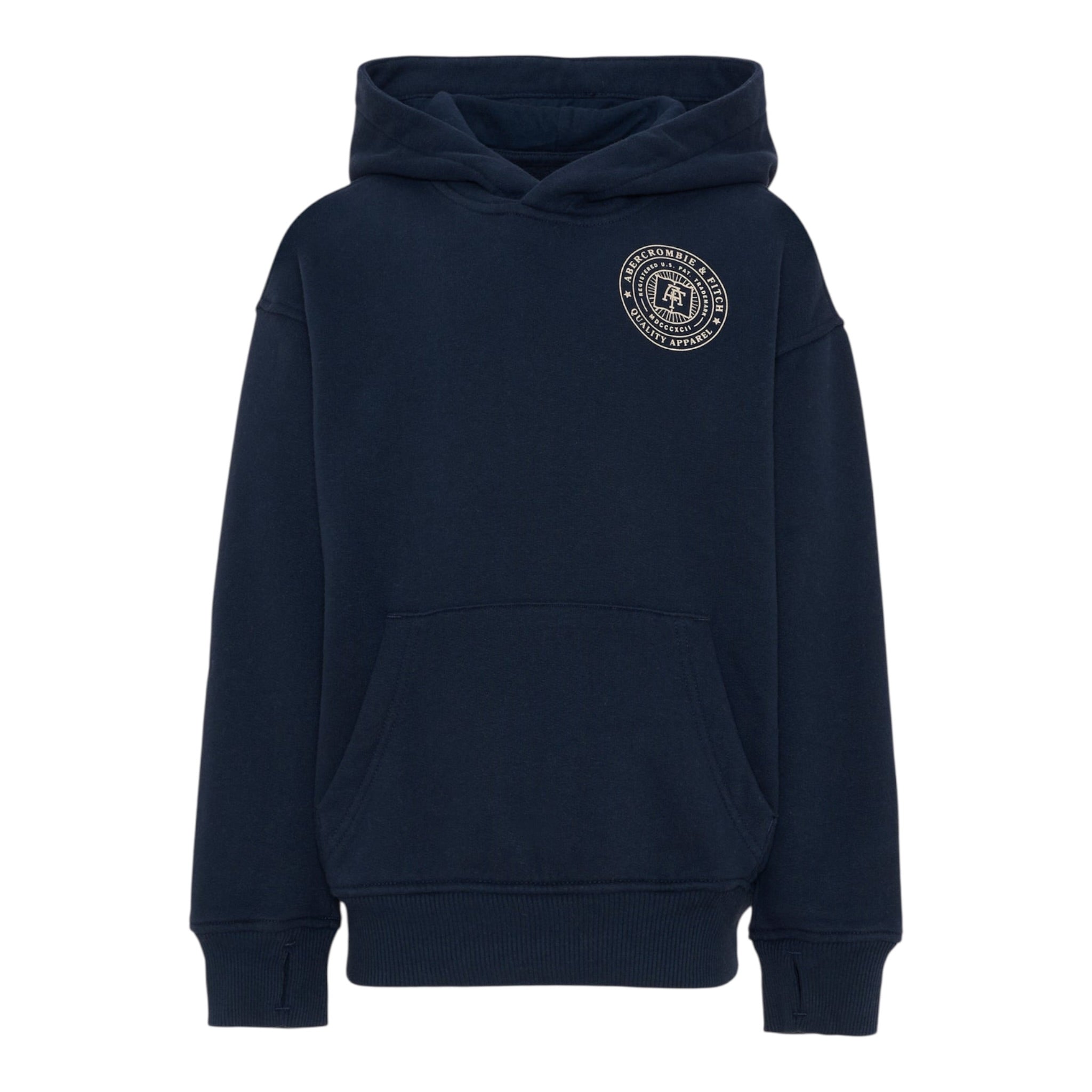 Abercrombie Kids Felpa tinta unita con Cappuccio Blu per Bambino 93AK06X BLU ABERCROMBIE KIDS 