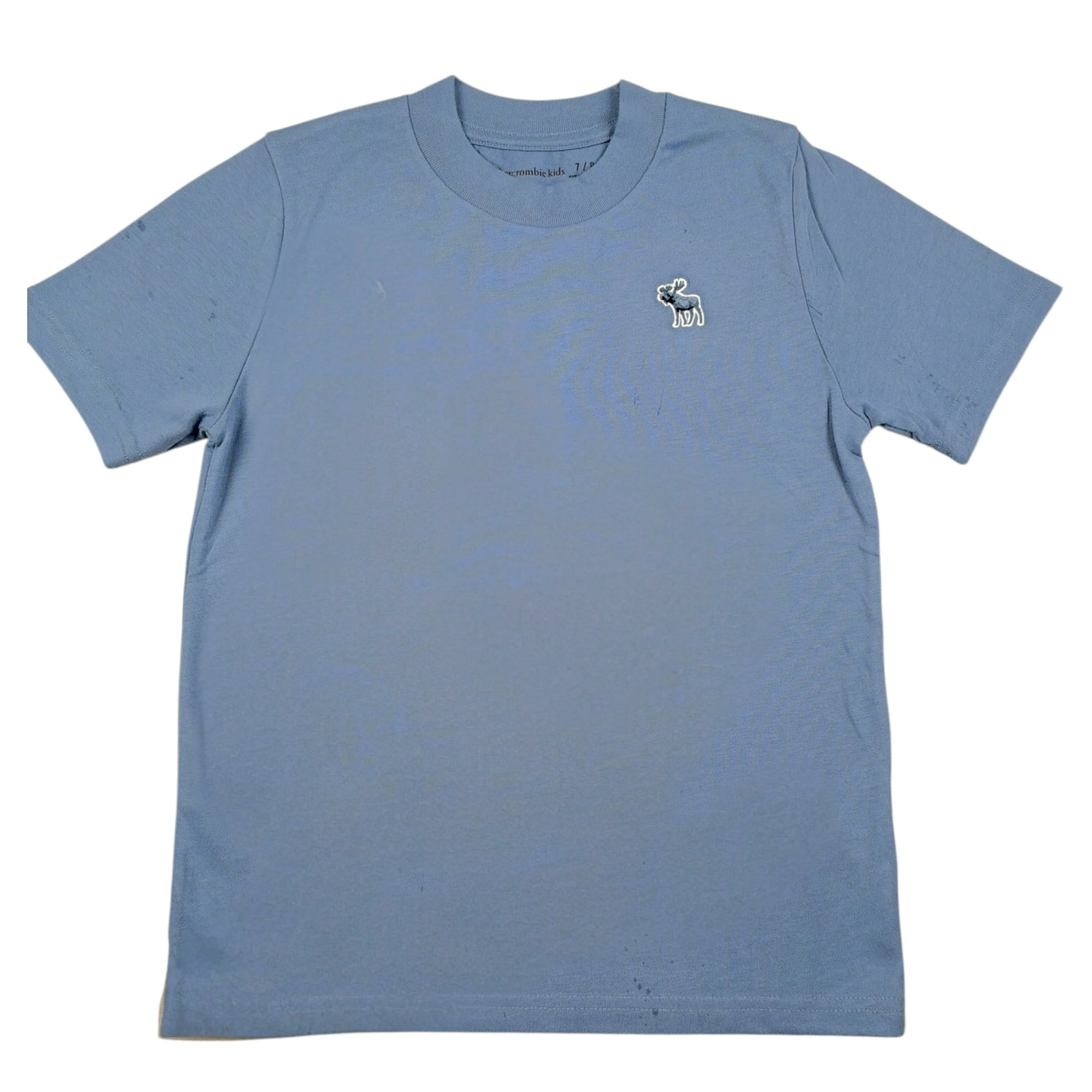 Abercrombie Kids T-Shirt tinta unita con Stampa Azzurro per Bambino WIIWIW AZZURRO ABERCROMBIE KIDS 