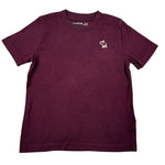 Abercrombie Kids T-Shirt tinta unita con Stampa Bordeaux per Bambino WIIWIW BORDEAUX ABERCROMBIE KIDS 