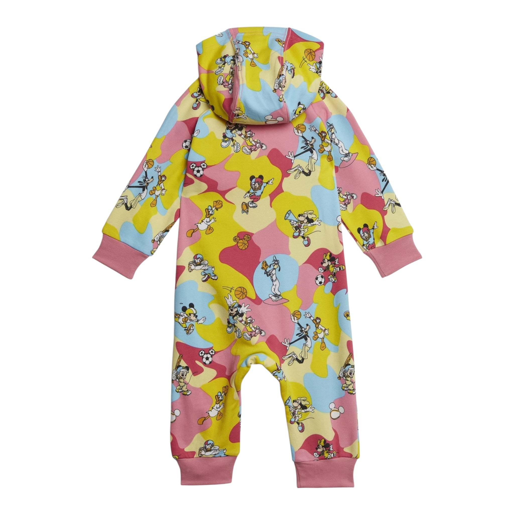 Adidas Tutina tinta unita con Cappuccio E Stampa Giallo per Neonata HK6650 GIALLO Adidas 