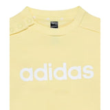 Adidas Completo 2Pz Felpa-Pantalone Giallo per Neonato IZ4970 GIALLO Adidas 
