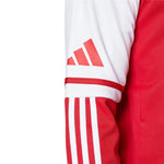 Adidas Felpa con Zip tinta unita Rosso per Bambino JD4797 ROSSO Adidas 