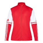 Adidas Felpa con Zip tinta unita Rosso per Bambino JD4797 ROSSO Adidas 