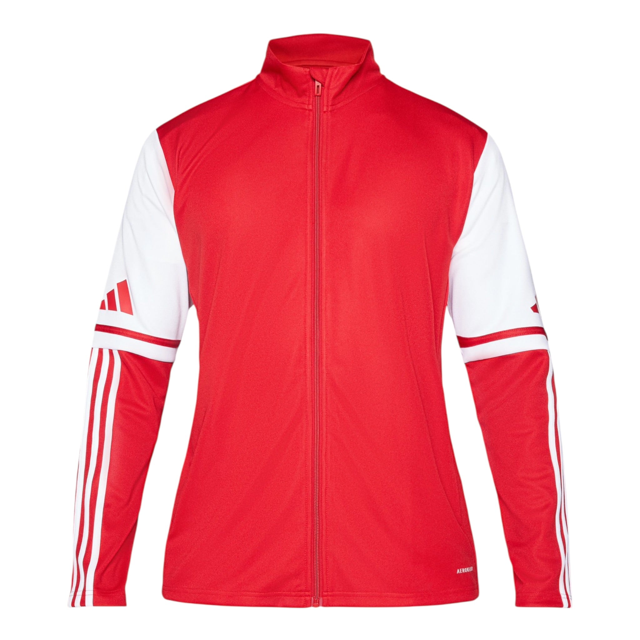 Adidas Felpa con Zip tinta unita Rosso per Bambino JD4797 ROSSO Adidas 