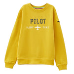 Aeronautica Militare Felpa tinta unita con Stampa Giallo per Bambino 242FE0002AJRF758 GIALLO AERONAUTICA MILITARE 
