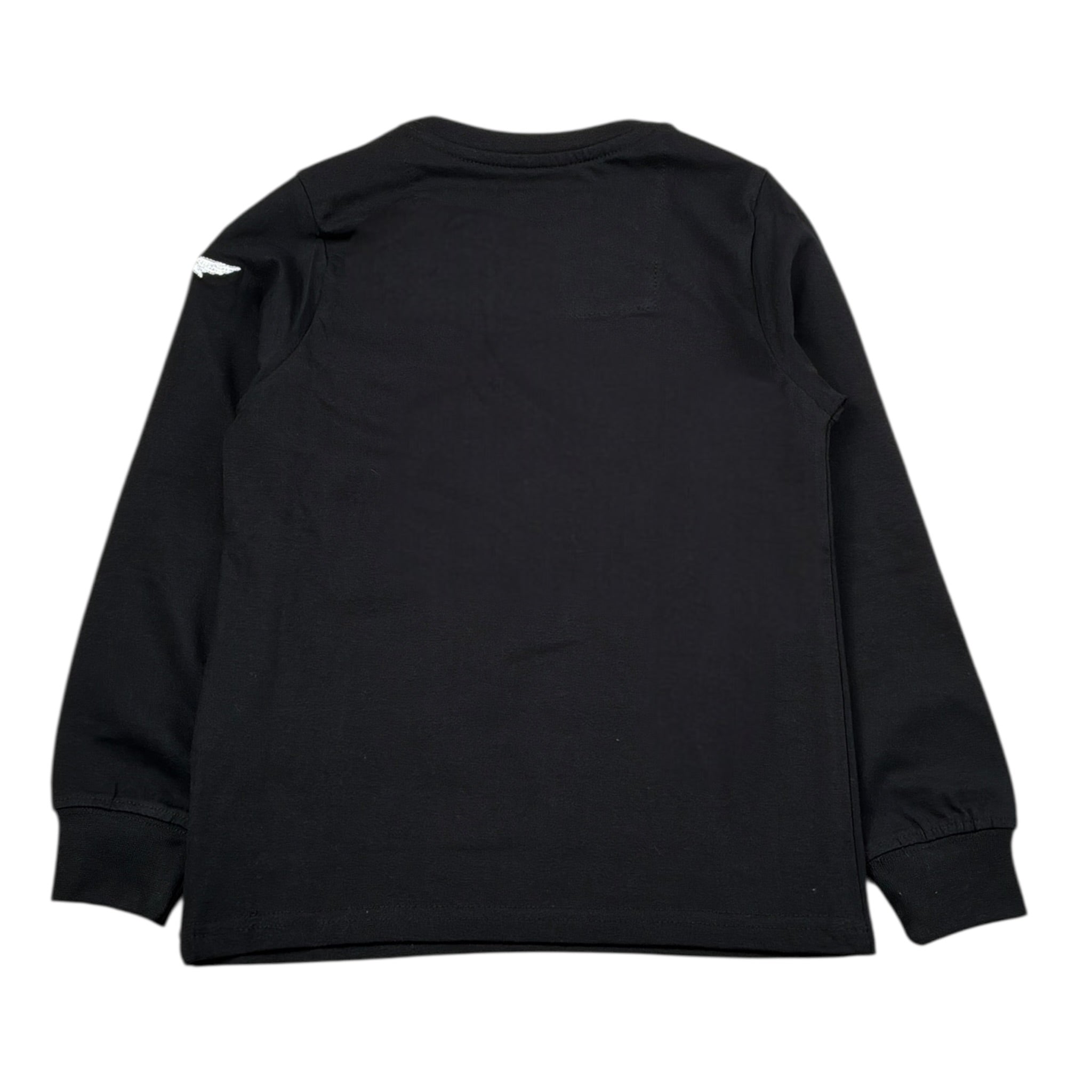 Aeronautica Militare Shirt tinta unita con Stampa Nero per Bambino 242TS002AJRJ664 NERO AERONAUTICA MILITARE 