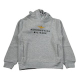 Aeronautica Militare Felpa Chiusa con Cappuccio tinta unita Grigio per Neonato 252FE0046A GRIGIO AERONAUTICA MILITARE 