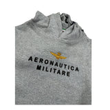 Aeronautica Militare Felpa Chiusa con Cappuccio tinta unita Grigio per Bambino 252FE0046AJ GRIGIO AERONAUTICA MILITARE 