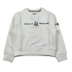 Aeronautica Militare Felpa Chiusa Girocollo tinta unita con Stampa Bianco per Bambino 252FE0057A BIANCO AERONAUTICA MILITARE 