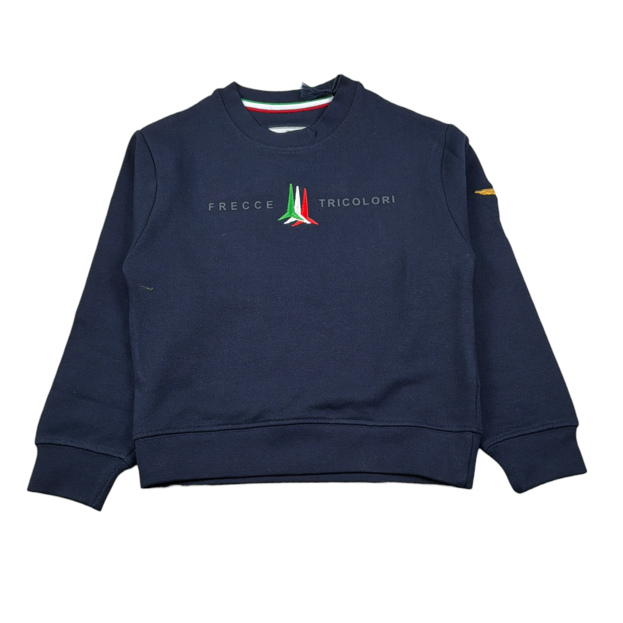 Aeronautica Militare Felpa Chiusa Girocollo tinta unita con Stampa Blu per Bambino 252FE0057A BLU AERONAUTICA MILITARE 