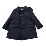 Aletta Cappotto tinta unita con Cappuccio Blu per Bambino M220434 BLU ALETTA 