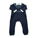 Aletta Tutina Manica Unga tinta unita Blu per Neonato RM888083F BLU ALETTA 