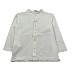 Aletta Camicia Manica Lunga tinta unita Collo Coreano Panna per Neonato RZ22642 PANNA ALETTA 