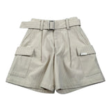 Alice Pi Short tinta unita con Cintura Beige per Bambina 2417 BEIGE ALICE PI 