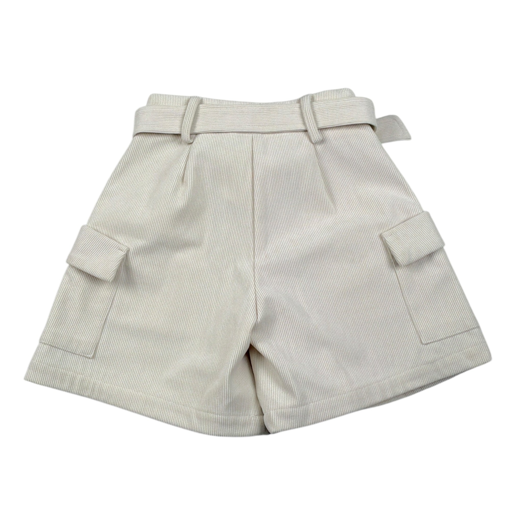 Alice Pi Short tinta unita con Cintura Beige per Bambina 2417 BEIGE ALICE PI 