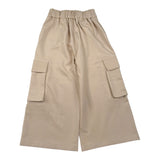 Alice Pi Pantalone tinta unita con Tasconi Beige per Bambina 2420 BEIGE ALICE PI 