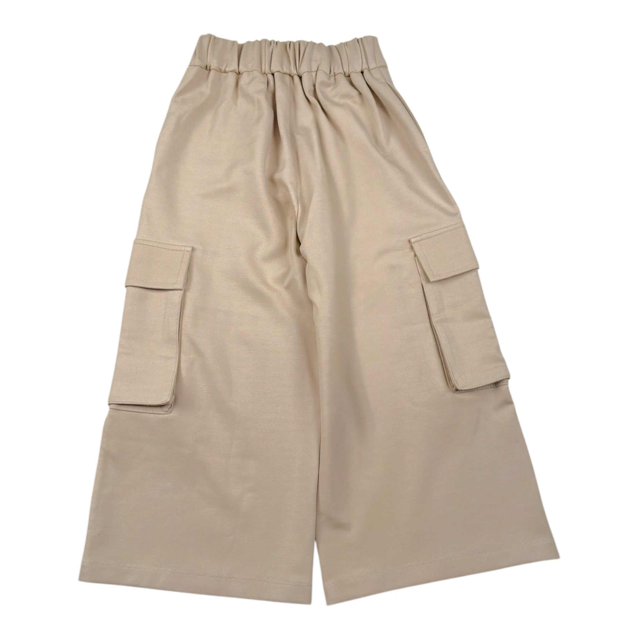 Alice Pi Pantalone tinta unita con Tasconi Beige per Neonata 2420N BEIGE ALICE PI 