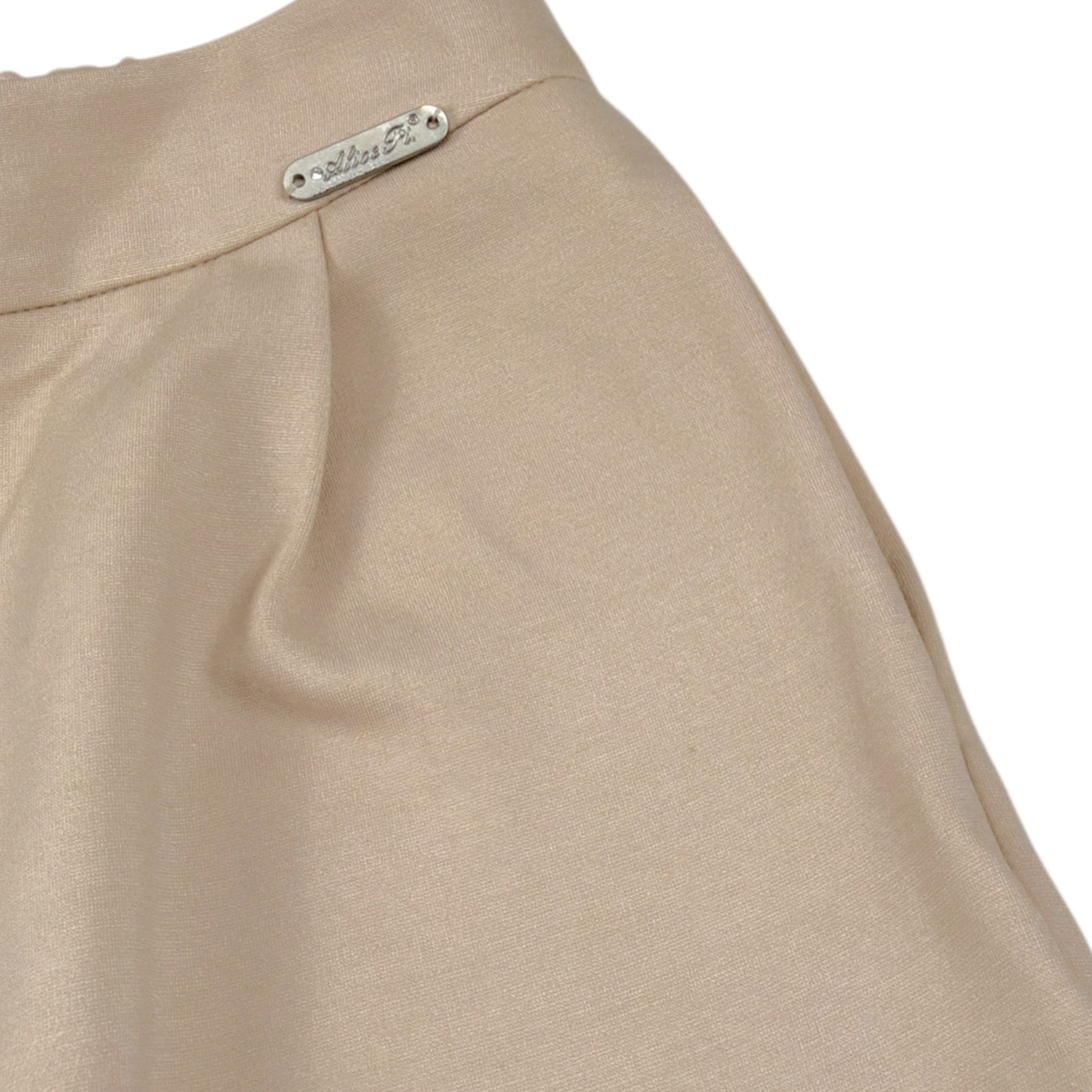 Alice Pi Pantalone tinta unita con Tasconi Beige per Neonata 2420N BEIGE ALICE PI 