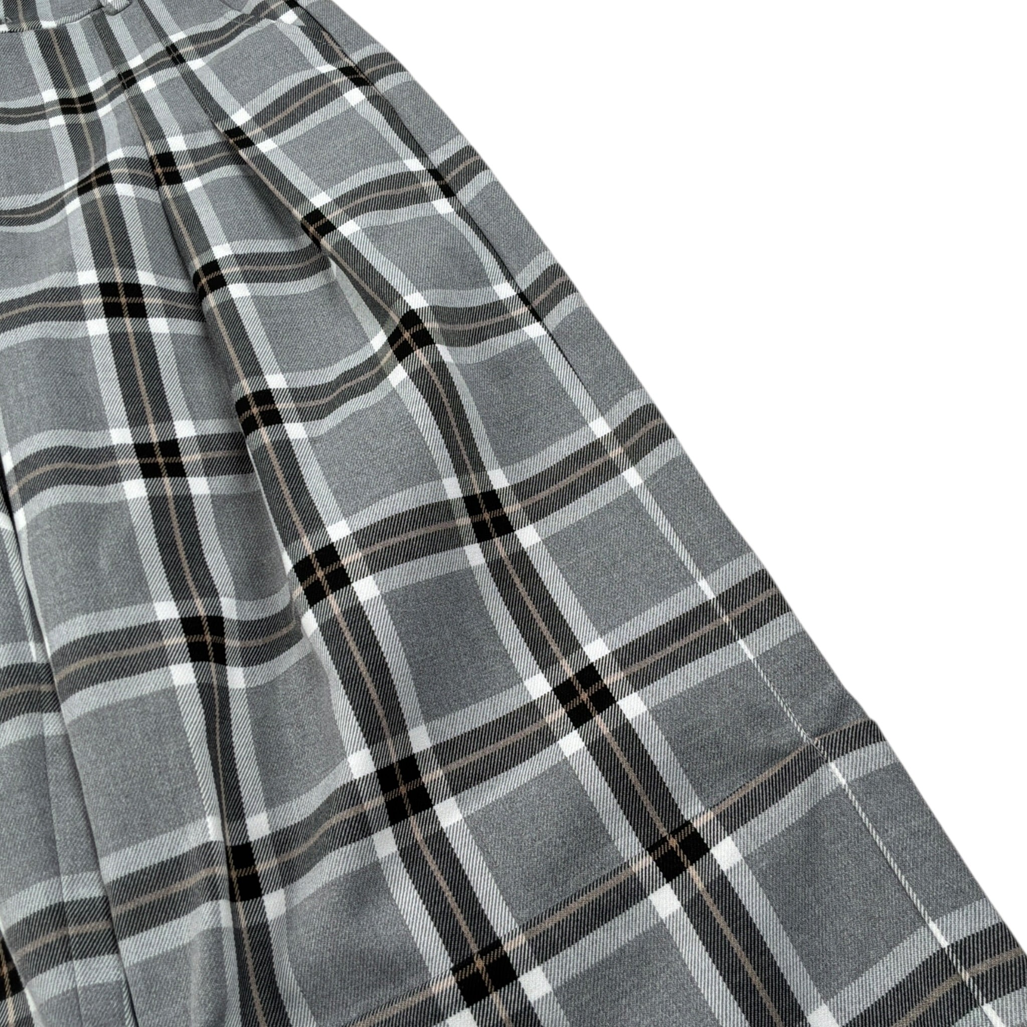 Alice Pi Pantalone tinta unita con Fantasia A Quadri Grigio per Bambina 2499 GRIGIO ALICE PI 
