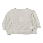 Alice Pi Maglia tinta unita Girocollo Panna per Neonata 2842 PANNA ALICE PI 