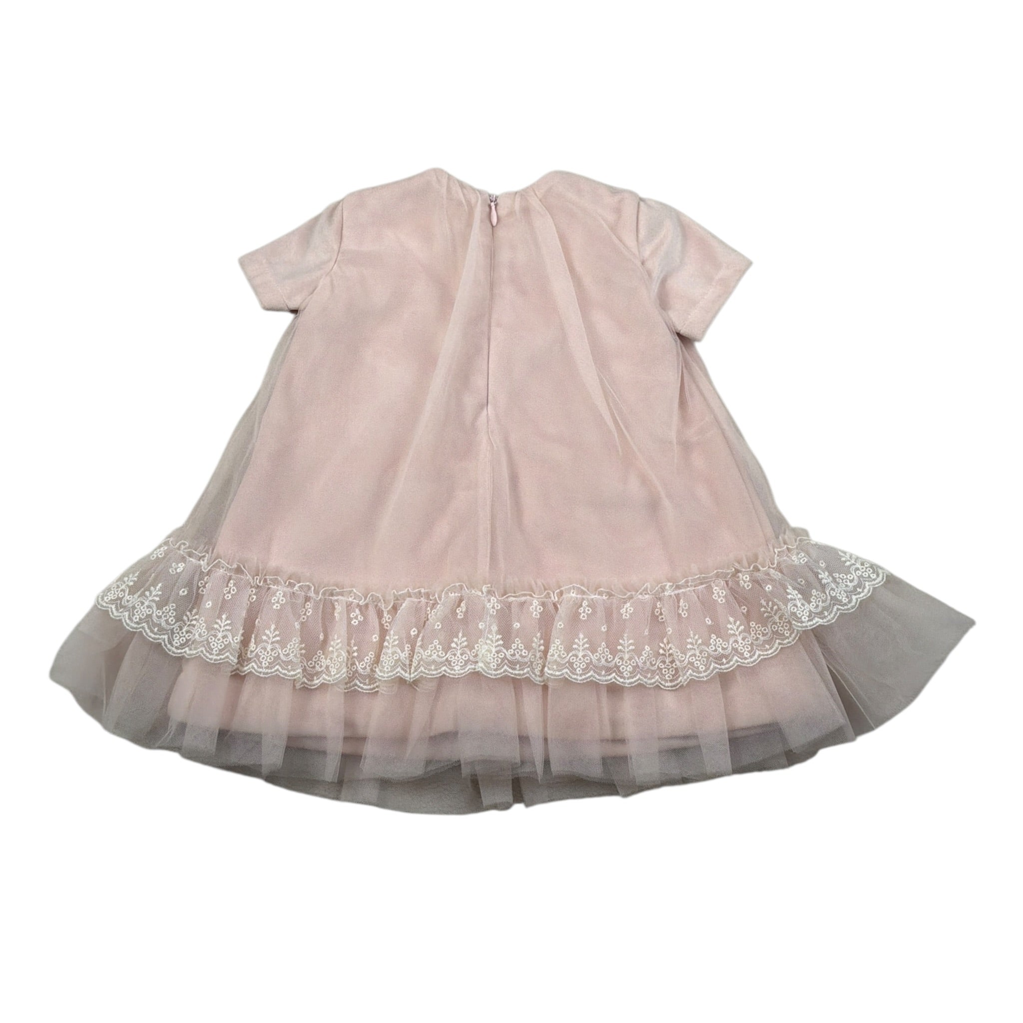 Alice Pi Abito Mezza Manica tinta unita Rosa per Neonata VTL8Q ROSA ALICE PI 