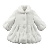 Allegra Cappotto tinta unita Pellicciotto Bianco per Neonata A0537A BIANCO ALLEGRA 