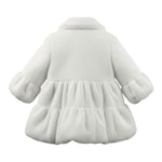 Allegra Cappotto tinta unita Pellicciotto Bianco per Neonata A0537A BIANCO ALLEGRA 