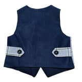 Ambaraba' Gilet tinta unita con Fantasia Azzurro per Neonato FM34099 AZZURRO AMBARABA' 