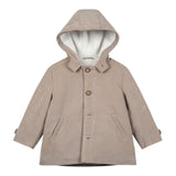Ambaraba' Giubbino tinta unita con Bottoni E Cappuccio Beige per Neonato FM40171N BEIGE AMBARABA' 