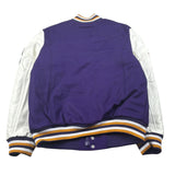 American College Giubbino College tinta unita con Maniche In Contrasto Viola per Bambino AC12J VIOLA AMERICAN COLLEGE 