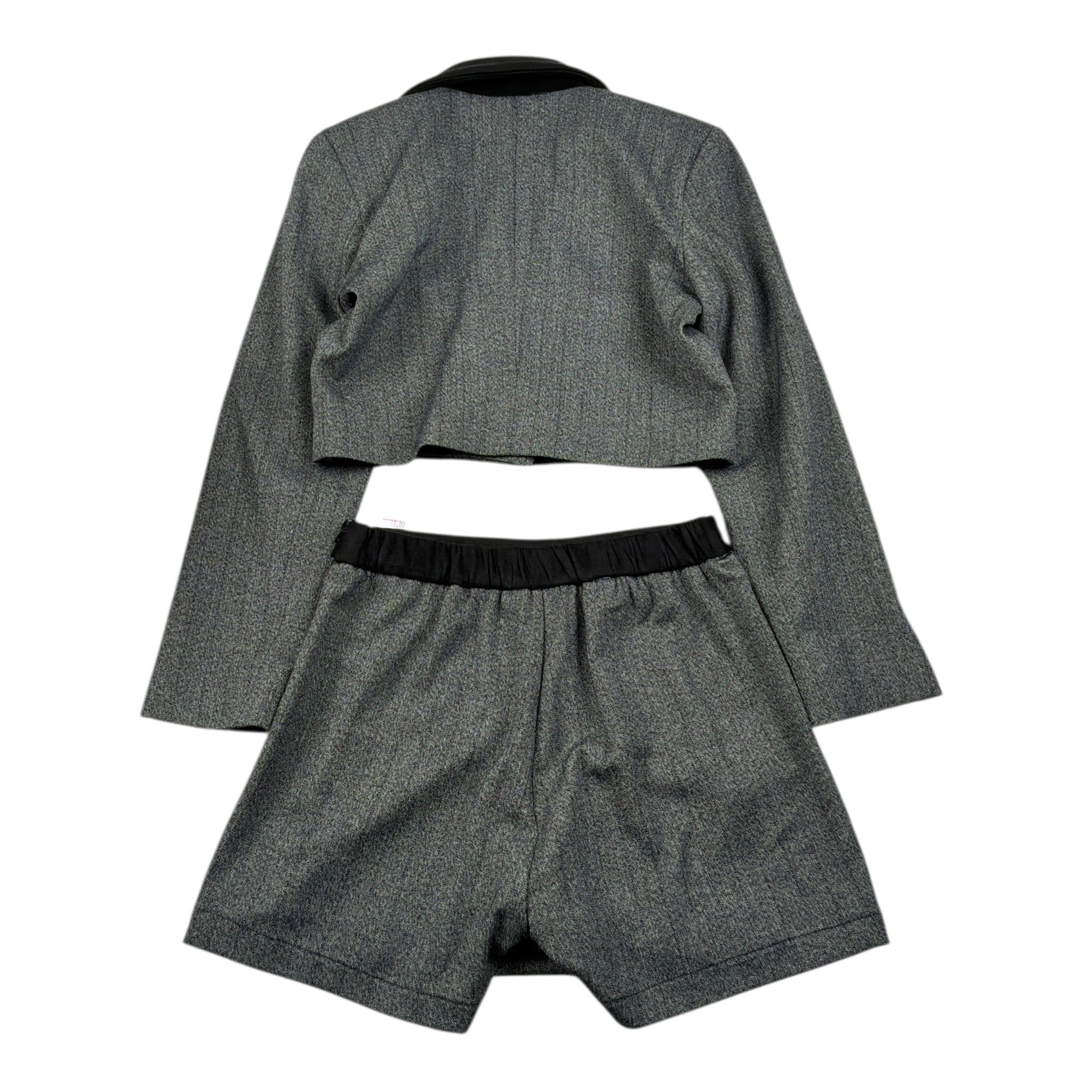 Amiuni Completo 2Pz Short-Giacca Crop Grigio per Bambina AG801225 GRIGIO AMIUNI 