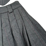 Amiuni Completo 2Pz Gonna-Gilet tinta unita Grigio per Bambina AG802825 GRIGIO AMIUNI 