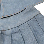 Amiuni Completo 2Pz Camicia-Gonna In Denim Blu per Bambina AG804625 BLU AMIUNI 