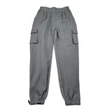 Amiuni Pantalone tinta unita con Elastico In Vita Grigio per Bambina AG806125 GRIGIO AMIUNI 