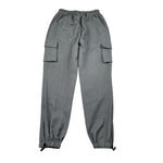 Amiuni Pantalone tinta unita con Elastico In Vita Grigio per Bambina AG806125 GRIGIO AMIUNI 