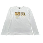 Amiuni Shirt Girocollo tinta unita con Stampa Bianco per Bambina AG807025 BIANCO AMIUNI 