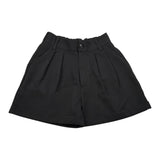 Amiuni Short tinta unita con Elastico In Vita Nero per Bambina AG807225 NERO AMIUNI 