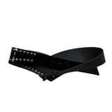 Aniye By Girl Cintura tinta unita con Borchie Nero per Bambina P11115043 NERO ANIYE BY GIRL 