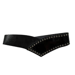 Aniye By Girl Cintura tinta unita con Borchie Nero per Bambina P11115043 NERO ANIYE BY GIRL 