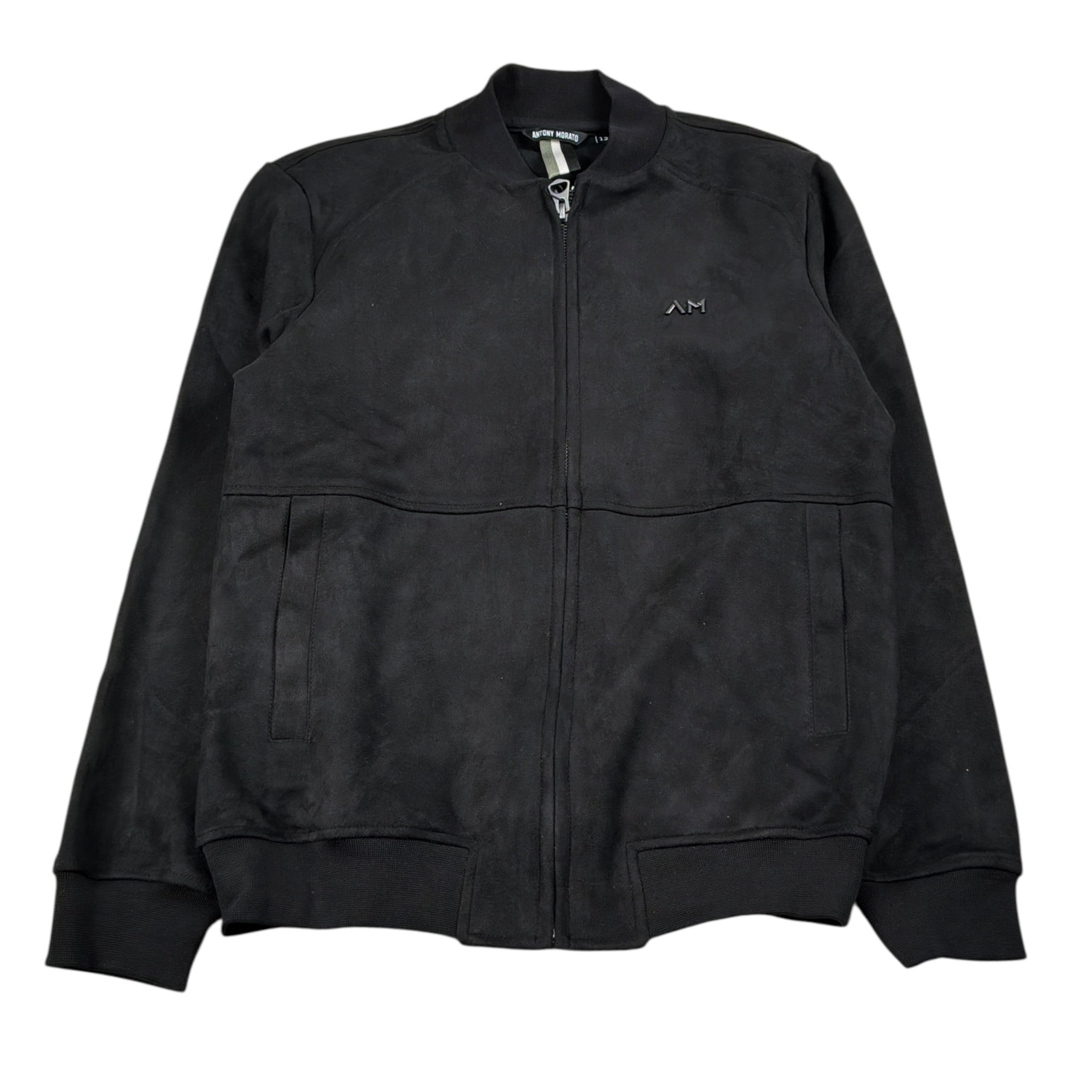 Antony Morato Felpa con Zip tinta unita Nero per Bambino MKFL00530 NERO ANTONY MORATO 