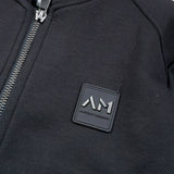 Antony Morato Felpa tinta unita con Zip E Cappuccio Nero per Bambino MKFL00541 NERO ANTONY MORATO 