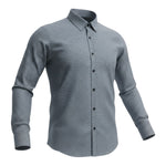 Antony Morato Camicia tinta unita con Microfantasia Grigio per Bambino MKSL00257 GRIGIO ANTONY MORATO 