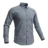 Antony Morato Camicia tinta unita con Microfantasia Grigio per Bambino MKSL00257 GRIGIO ANTONY MORATO 