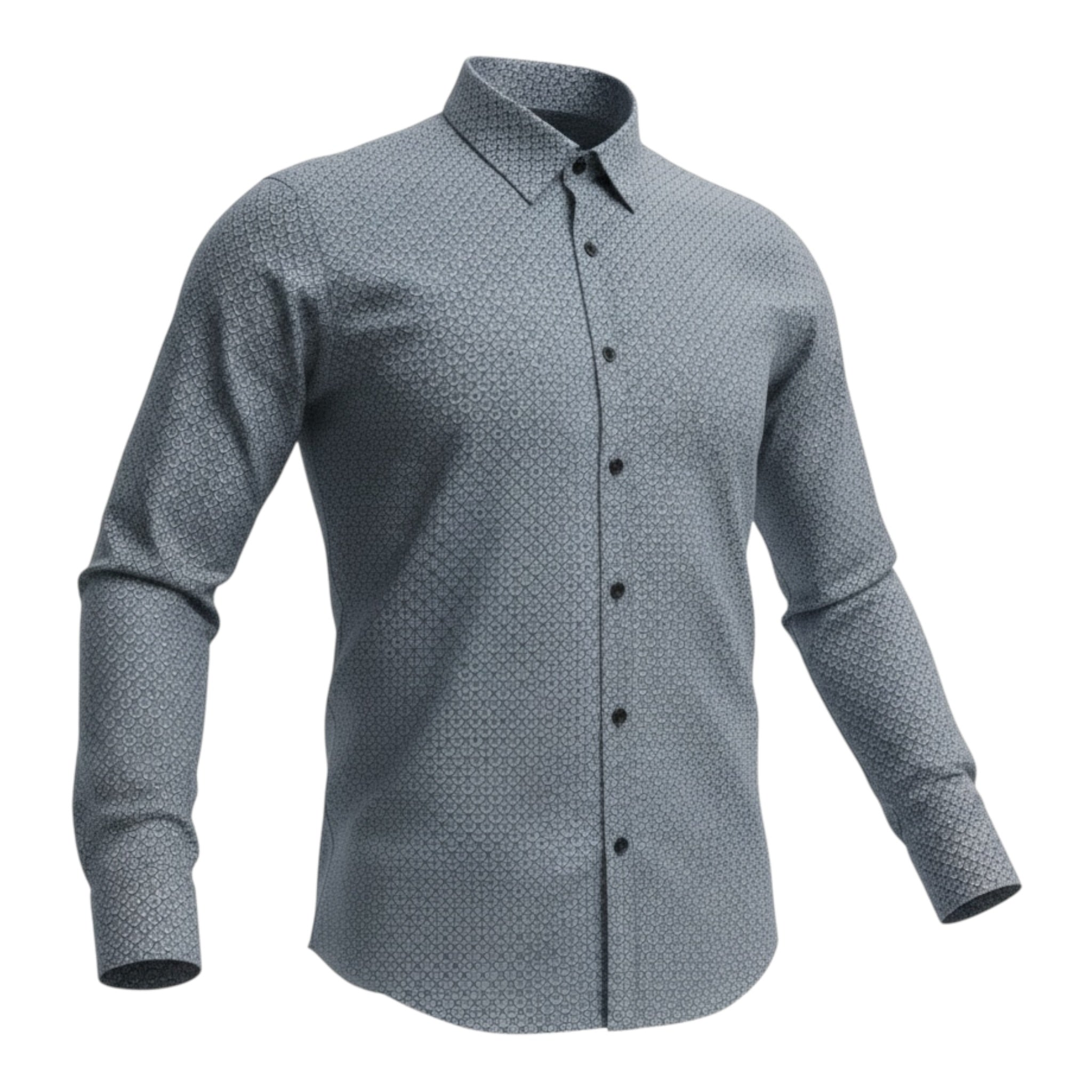 Antony Morato Camicia tinta unita con Microfantasia Grigio per Bambino MKSL00257 GRIGIO ANTONY MORATO 
