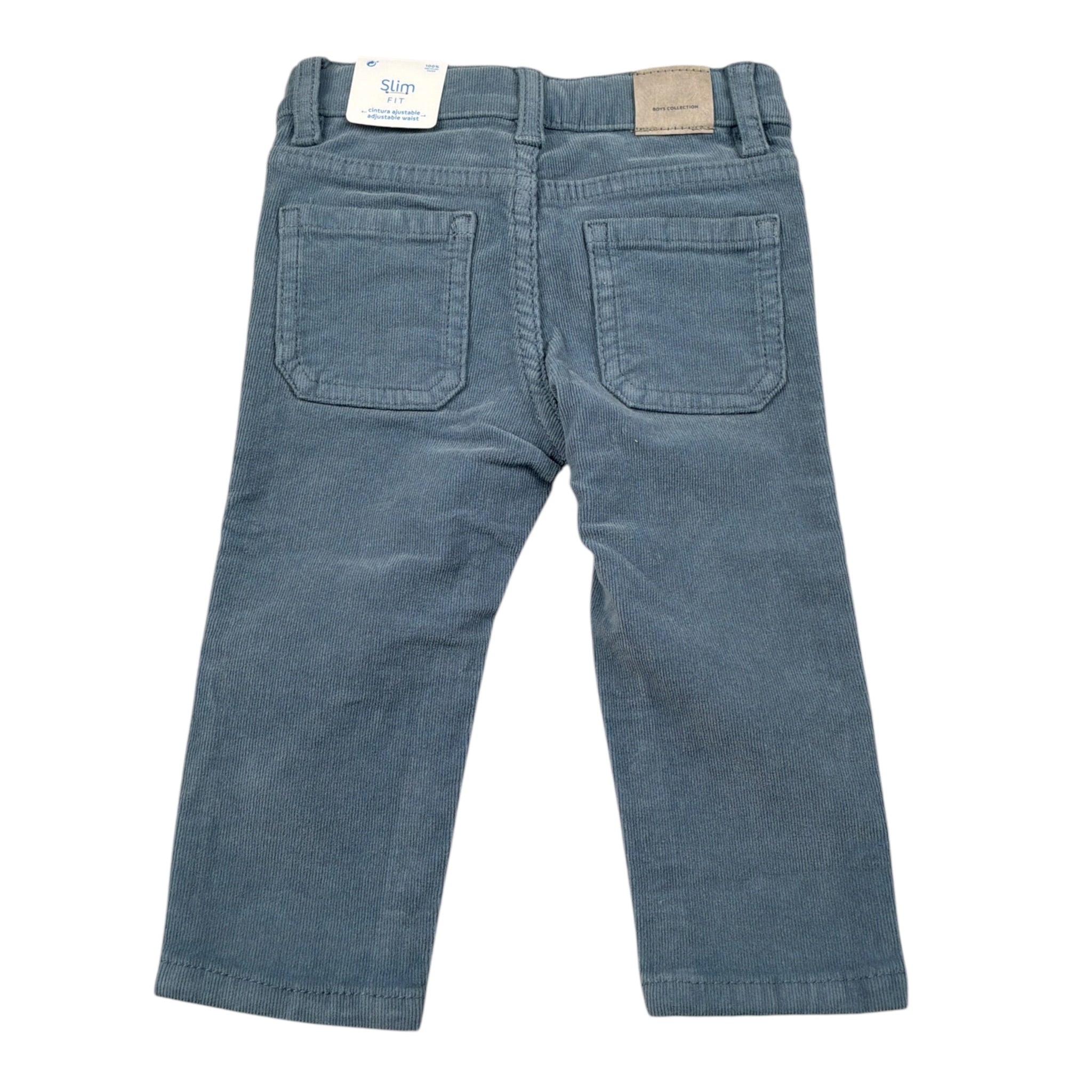 Aspen Pantalone tinta unita con Girovita Regolabile Azzurro per Neonato 502 AZZURRO ASPEN 