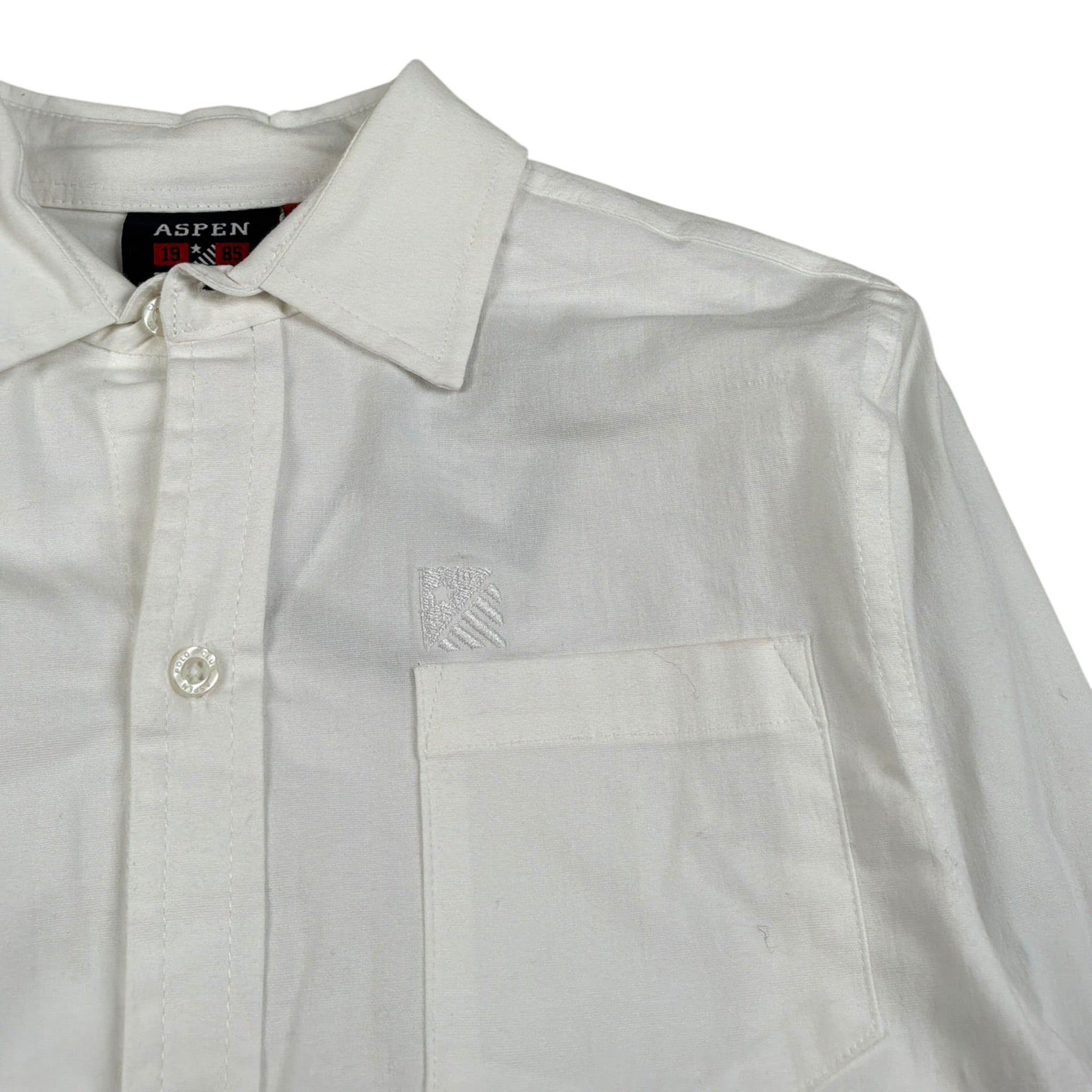 Aspen Polo Club Camicia Manica Lunga tinta unita Bianco per Bambino 1030C0001 BIANCO ASPEN POLO CLUB 