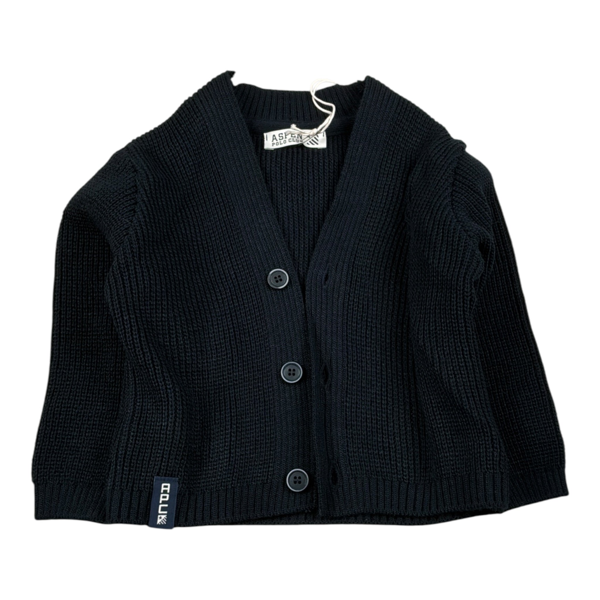 Aspen Polo Club Cardigan tinta unita Blu per Neonato 1051W00063 BLU ASPEN POLO CLUB 